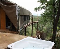Spa-bath at the Luxury tent - Gnu Ranch